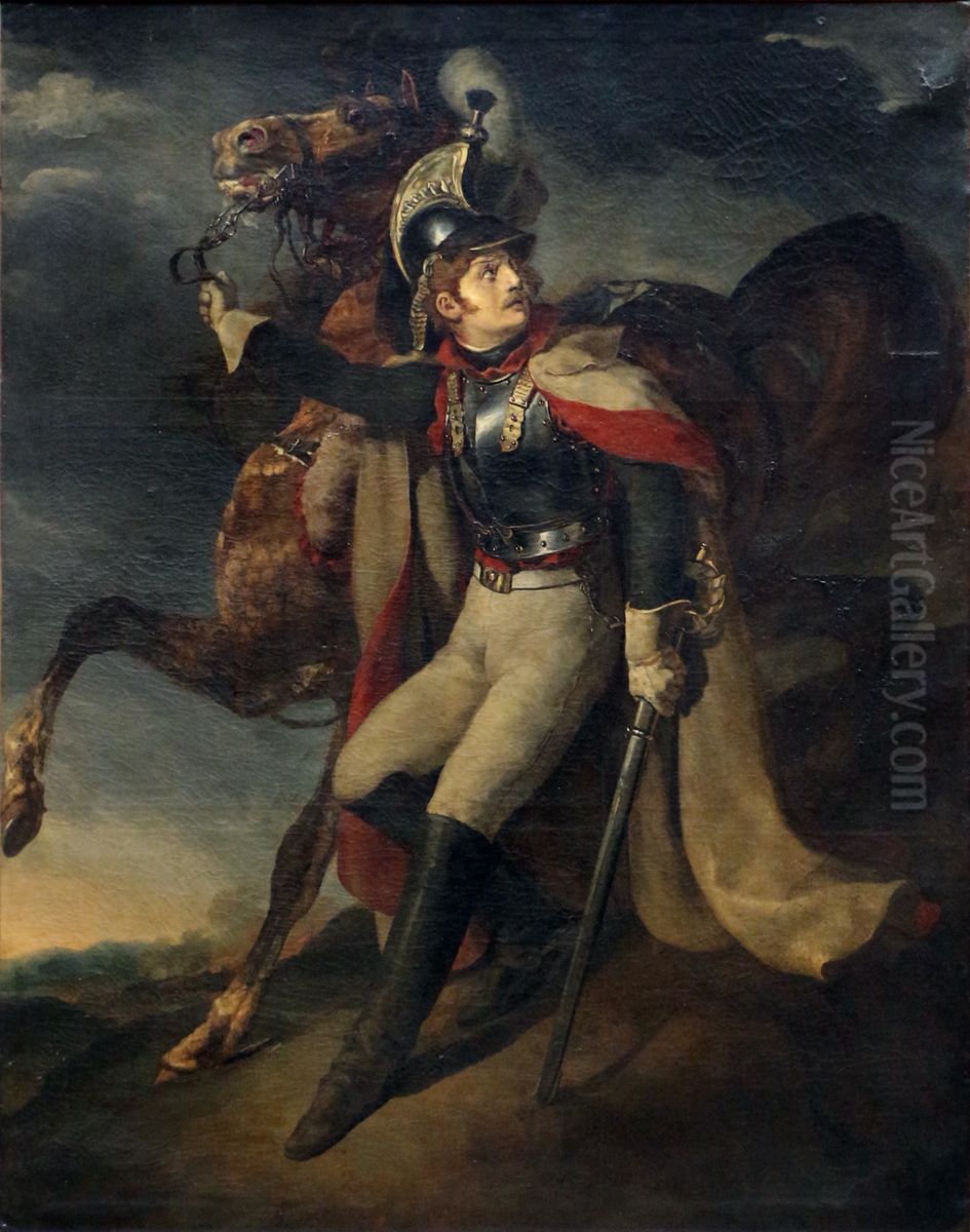 The Wounded Cuirassier Oil Painting by Theodore Gericault