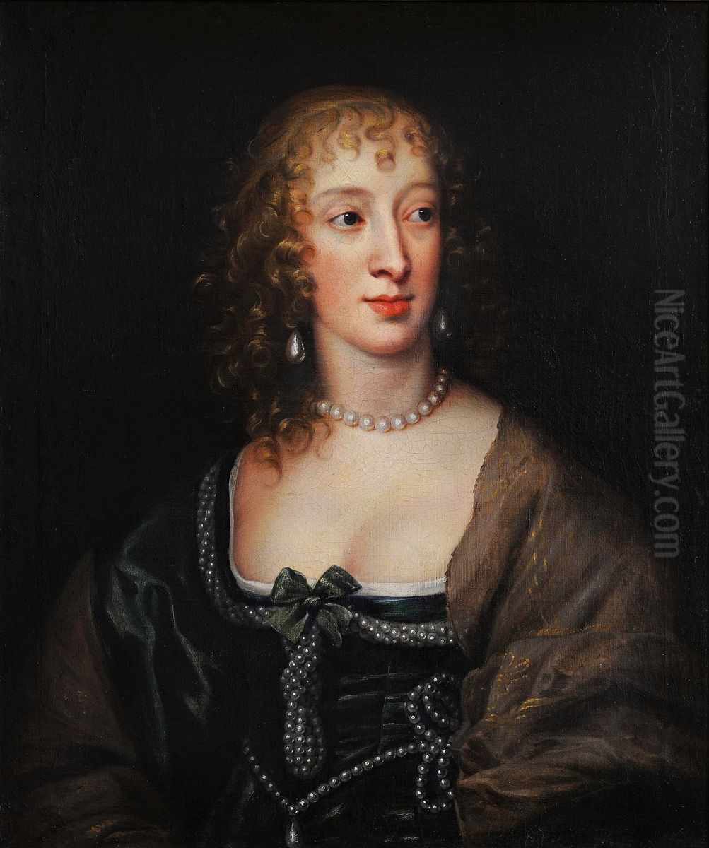 Portrait of Frances Weston nee Stuart, Countess of Portland. Oil Painting by Sir Anthony Van Dyck