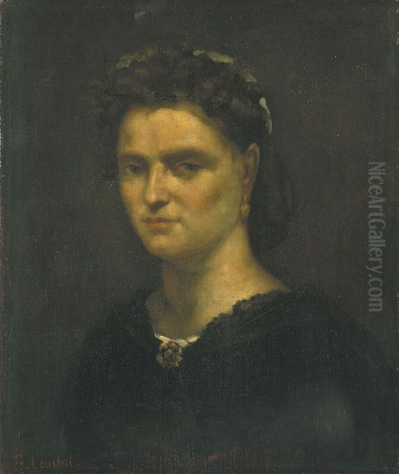 Bildnis einer Dame Oil Painting by Gustave Courbet