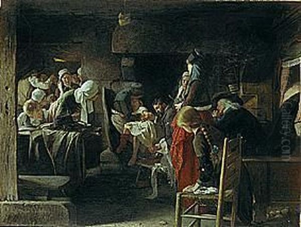 Gesturzt Oil Painting by Adolf Echtler