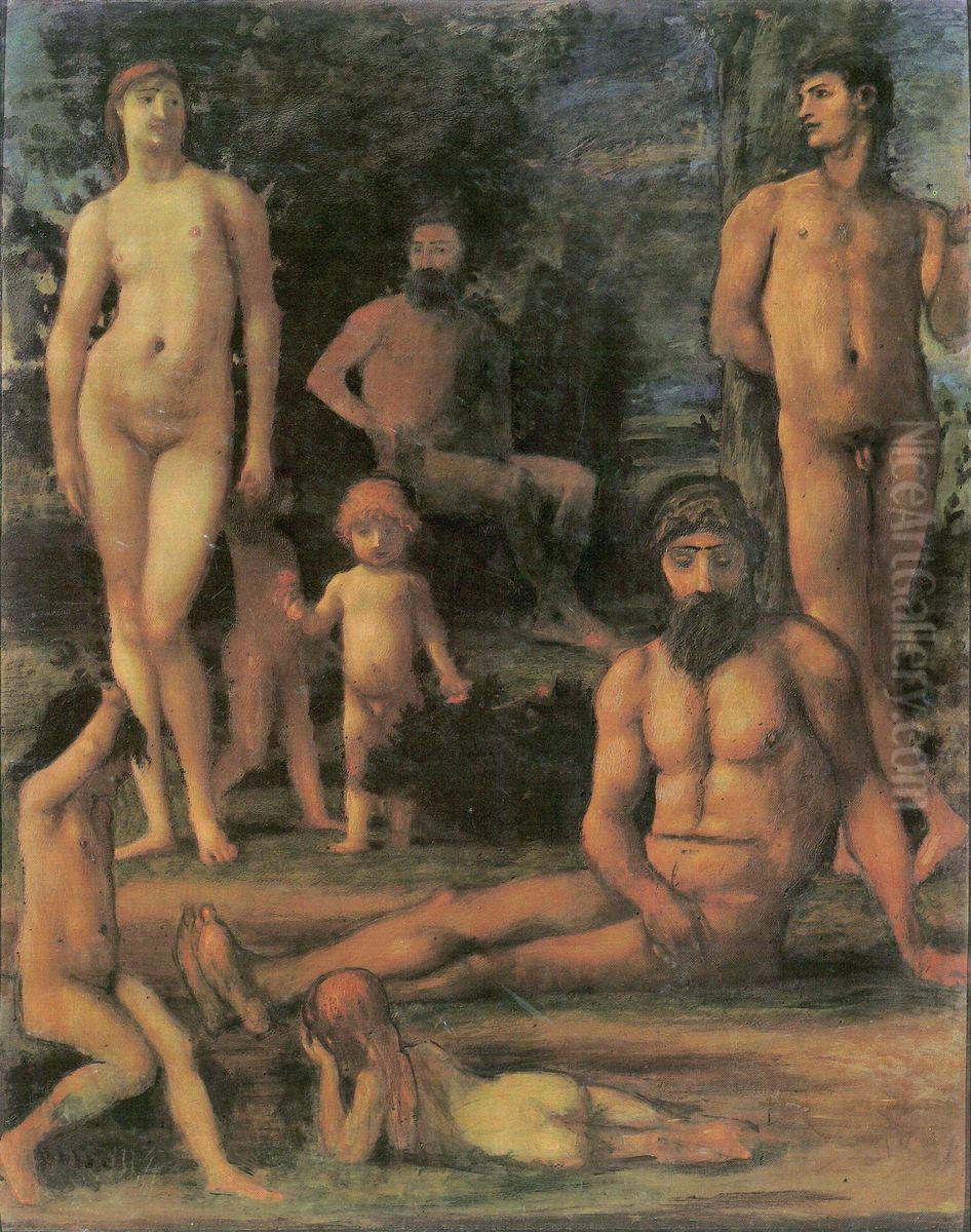 Goldenes Zeitalter (II) Oil Painting by Hans von Marees
