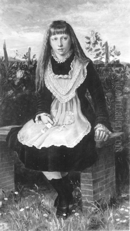 Madchenbildnis Oil Painting by Albert Lang