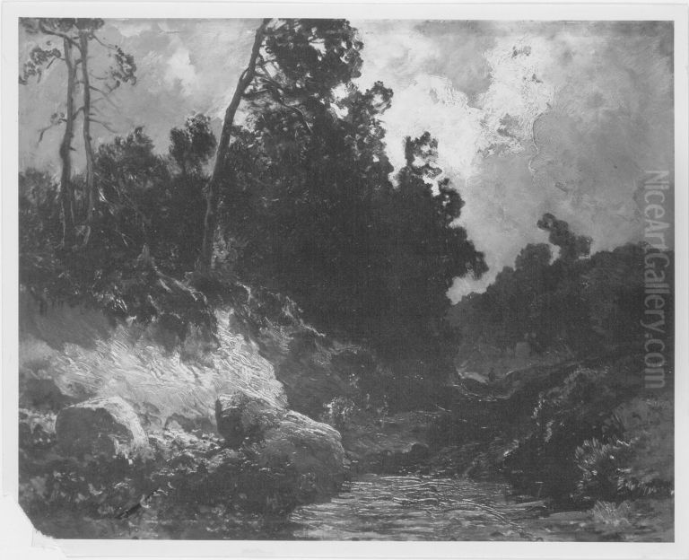 Hohlweg Oil Painting by Joseph Wenglein