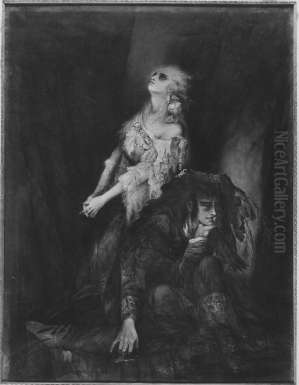 In der Unterwelt Oil Painting by Fritz von Uhde