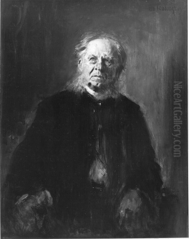 Der Vater des Kunstlers Oil Painting by Leo Samberger