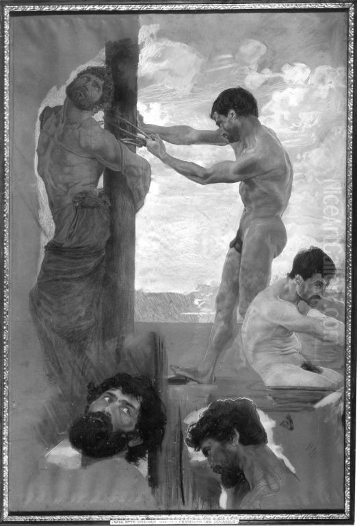 Die Fesselung des Odysseus Oil Painting by Otto Greiner