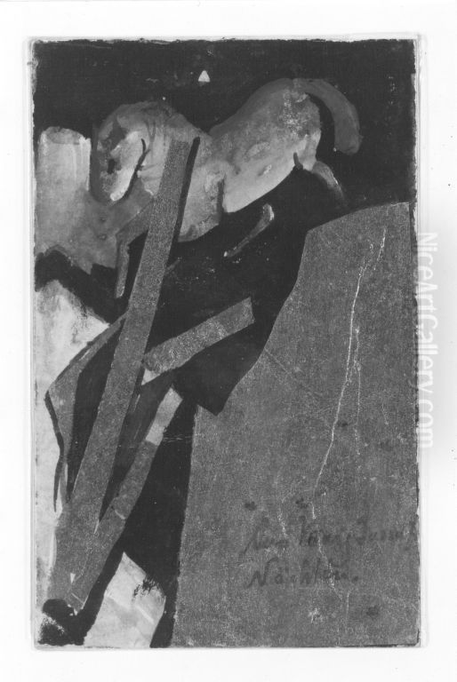 Aus Konig Jussuffs Nachten Oil Painting by Franz Marc