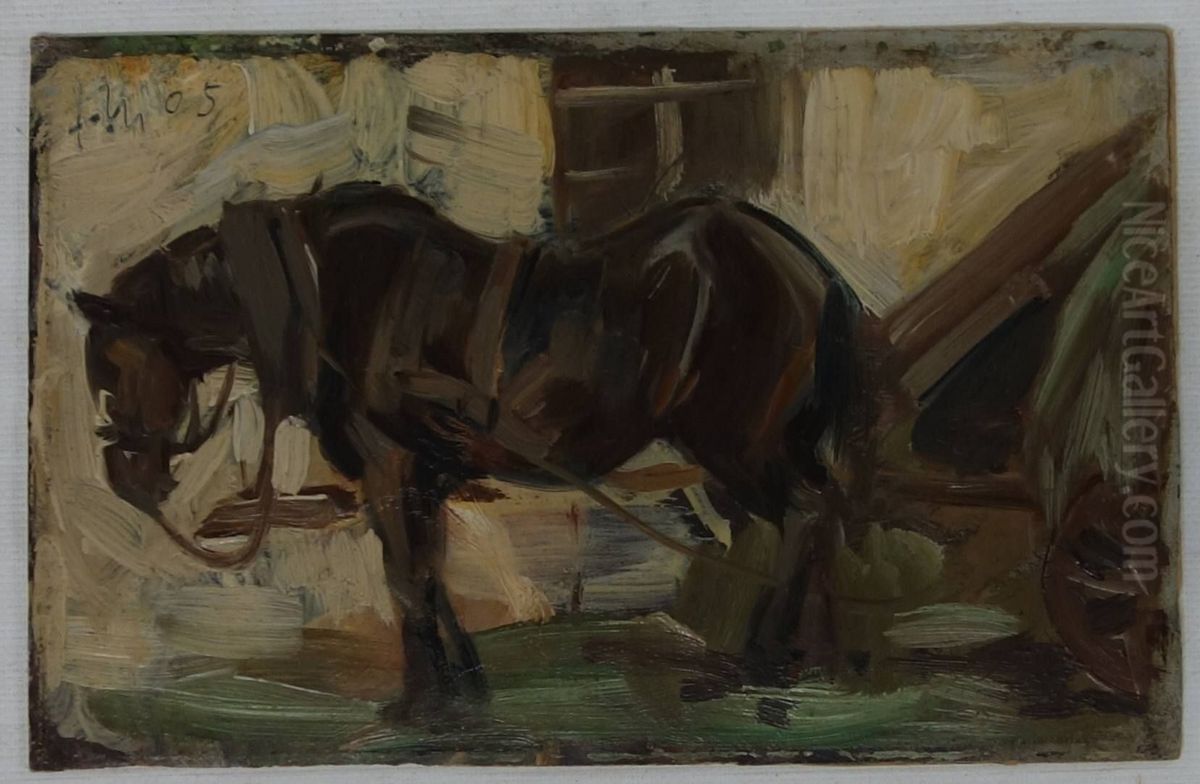 Kleine Pferdestudie II Oil Painting by Franz Marc