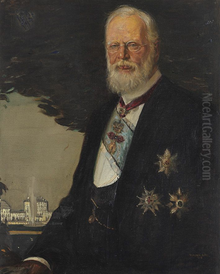 Konig Ludwig III. von Bayern Oil Painting by Walter Ditz