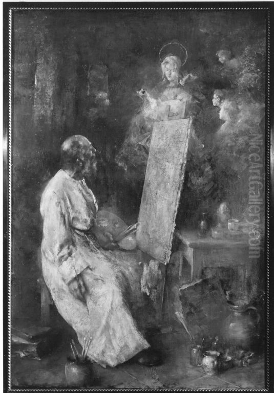 Der Madonnenmaler Oil Painting by Anton Laupheimer