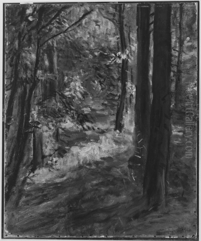 Waldinneres Oil Painting by Fritz von Uhde