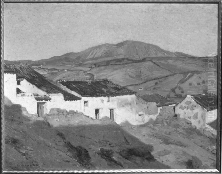 Zigeunerstrasse in Andalusien Oil Painting by Rudolf Gudden