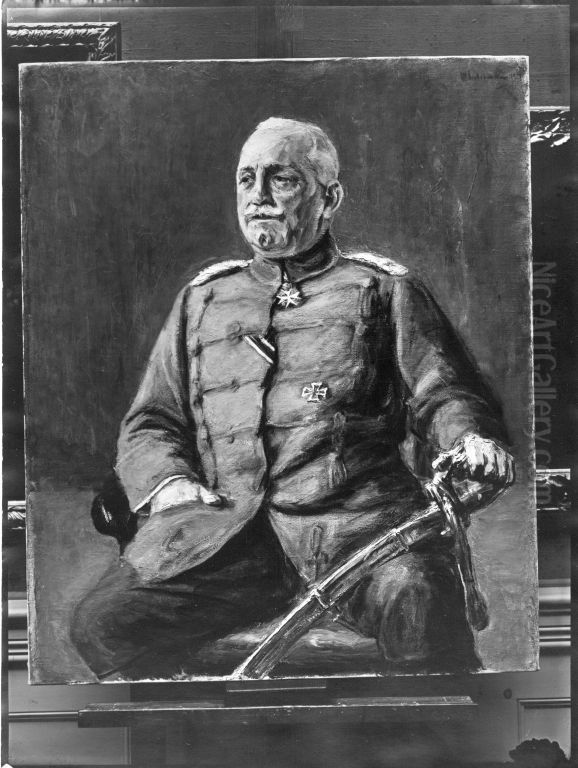 Husarenoberst von Keszycky Oil Painting by Max Liebermann