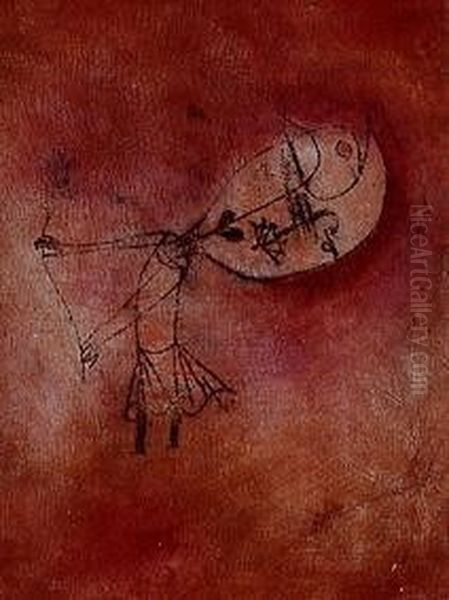 Tanz des trauernden Kindes II Oil Painting by Paul Klee