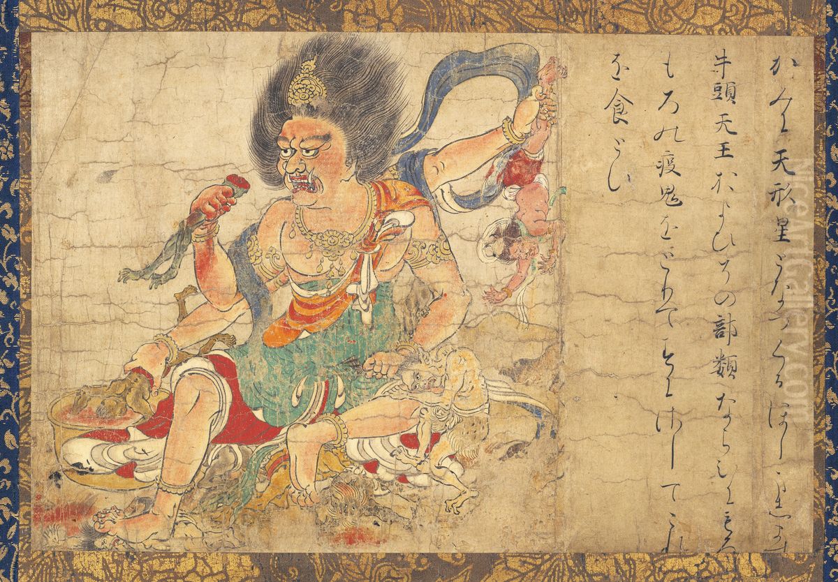 God of Heavenly Punishment Oil Painting by unknown