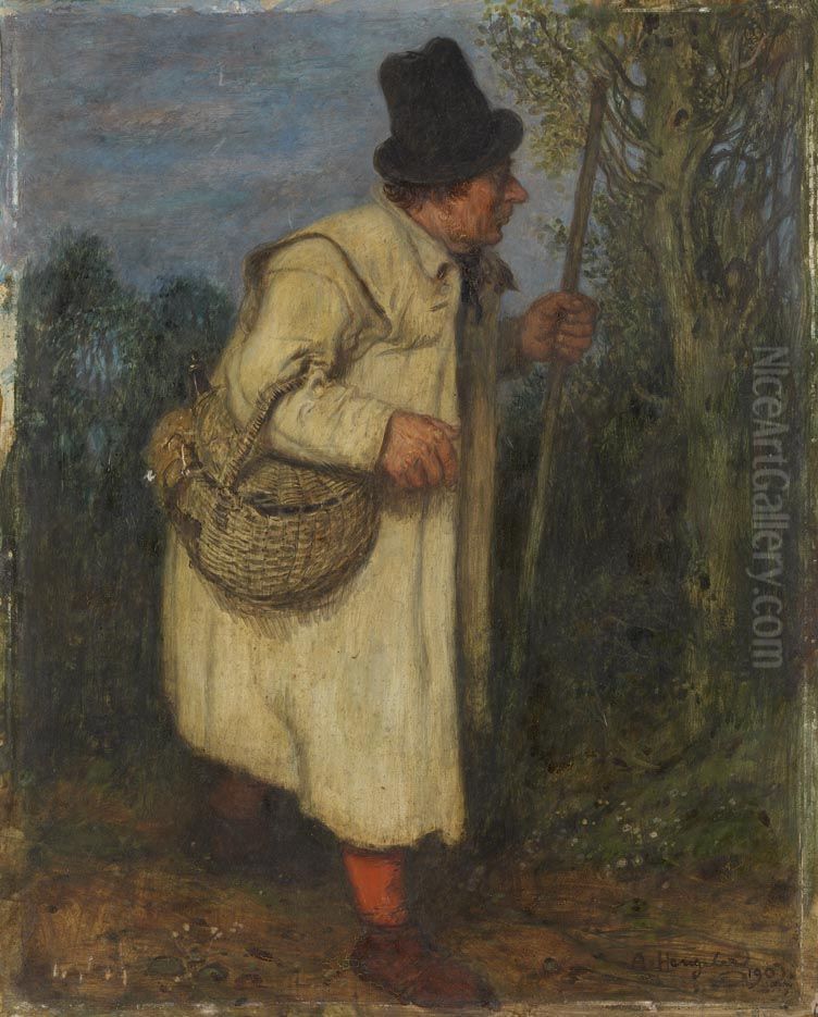 Der Bauer Oil Painting by Adolf Hengeler