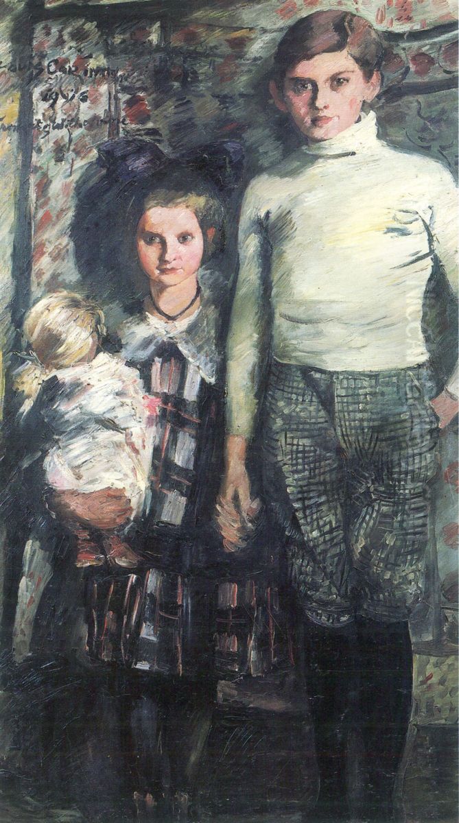 Thomas und Wilhelmine Oil Painting by Lovis (Franz Heinrich Louis) Corinth