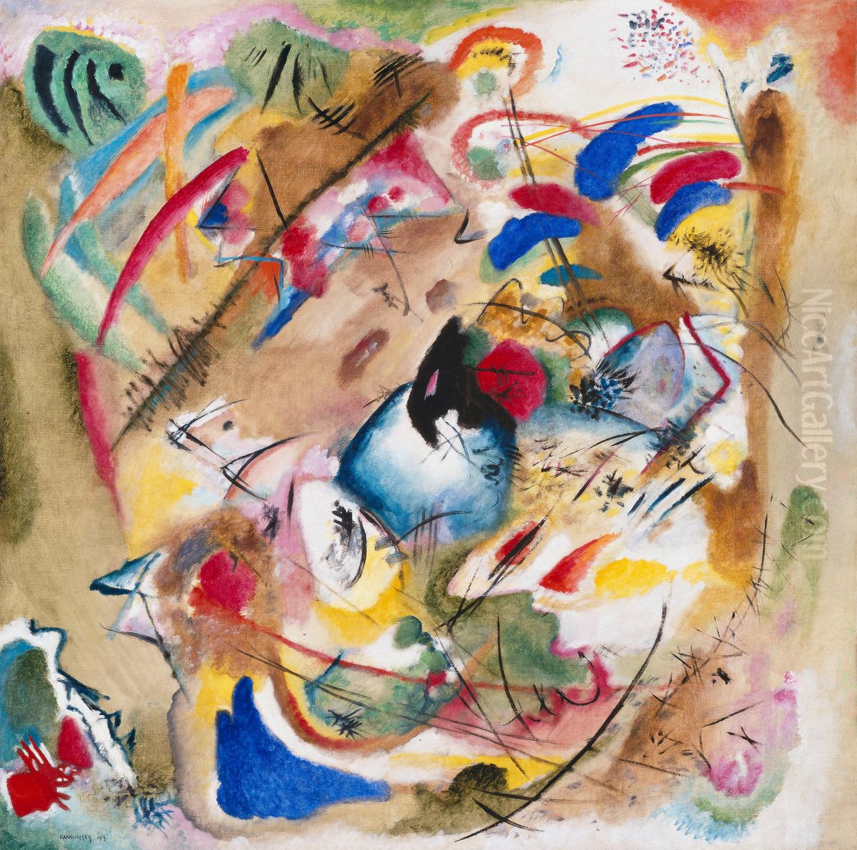 Dreamy improvisation Oil Painting by Wassily Kandinsky