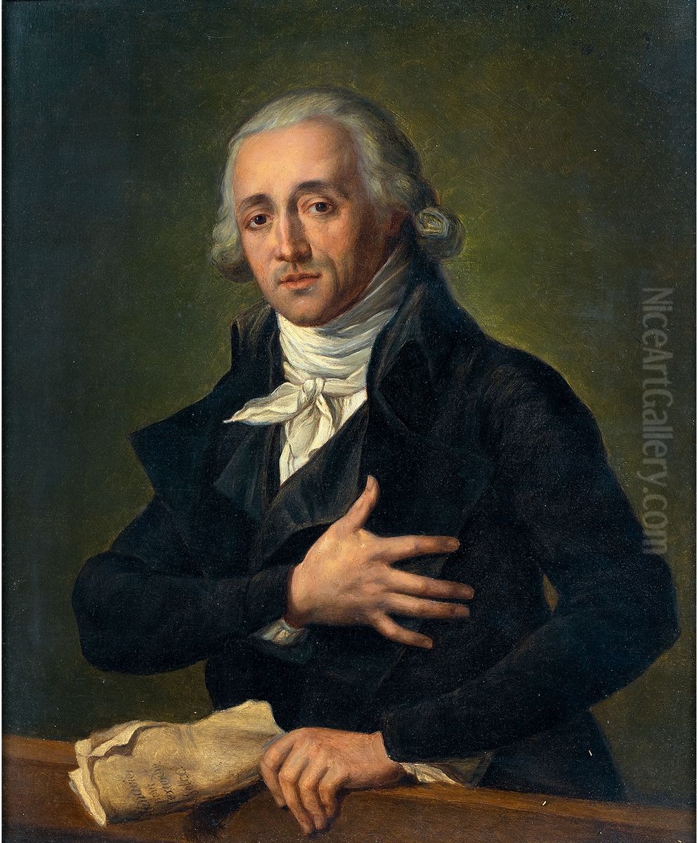 portrait of Gaspard Gilbert Delamalle Oil Painting by Adelaide Labille-Guiard