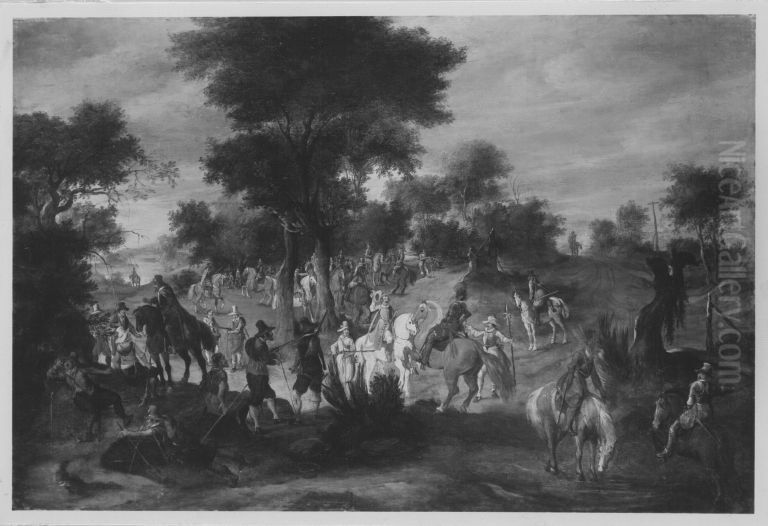 Reitergefechtsaufstand Oil Painting by Peter Snayers