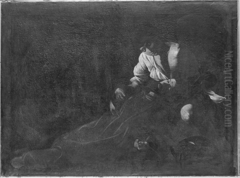 Tod des hl. Franziskus Oil Painting by Caravaggio