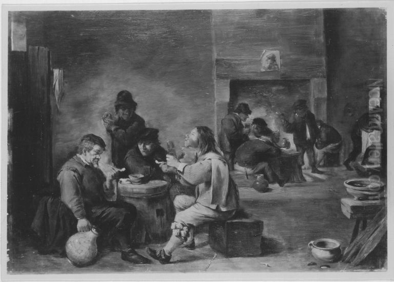 Wirtsstube Oil Painting by David Teniers the Younger