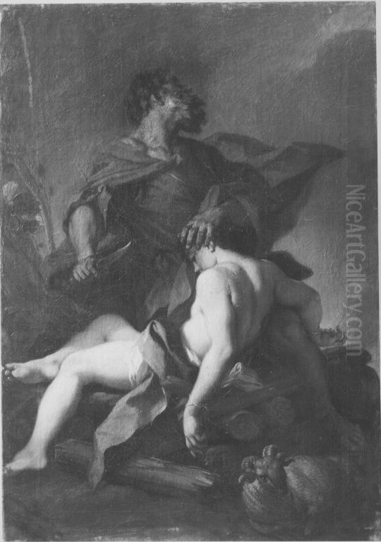 Abraham opfert Isaak Oil Painting by Antonio Balestra