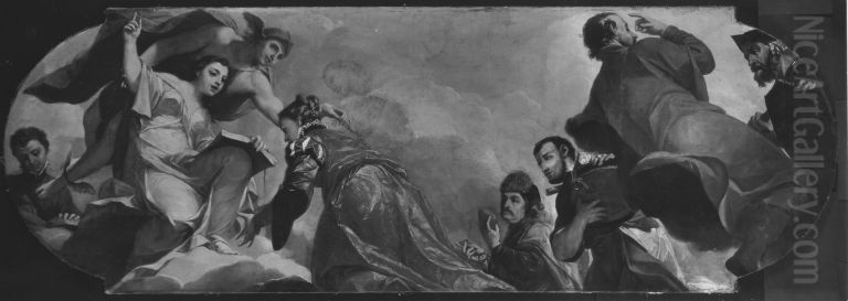 Allegorie auf die Wissenschaft Oil Painting by Antonio Bellucci