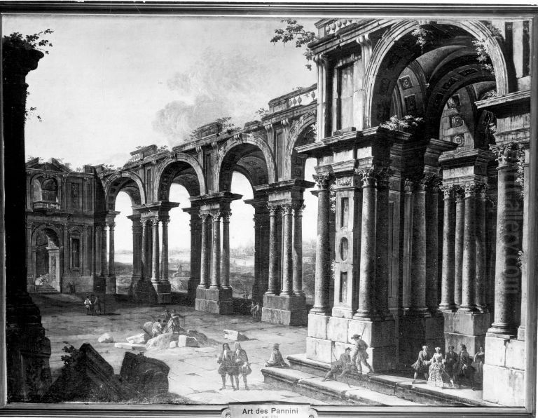 Architekturbild Oil Painting by Giovanni Paolo Panini