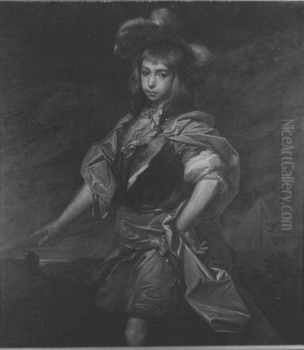 BIldnis eines jungen kurpfalzischen Prinzen (?) Oil Painting by Jan Frans van Douven