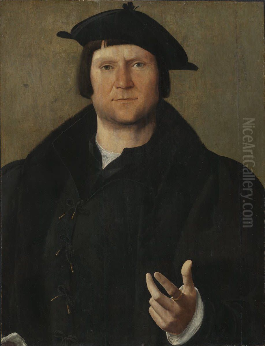 Bildnis eines Mannes Oil Painting by Jan Cornelisz Vermeyen