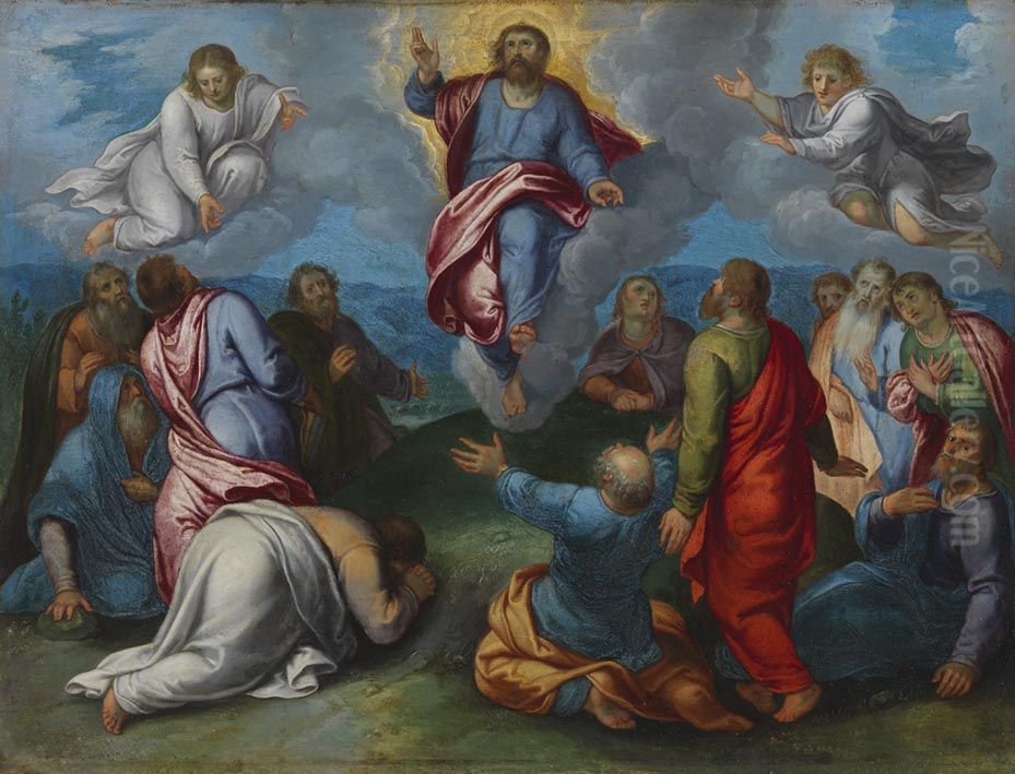 Himmelfahrt Christi Oil Painting by Otto van Veen