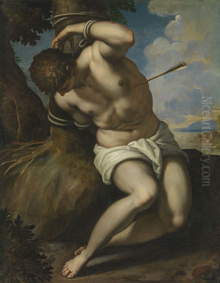 Hl. Sebastian Oil Painting by Palma il Giovane