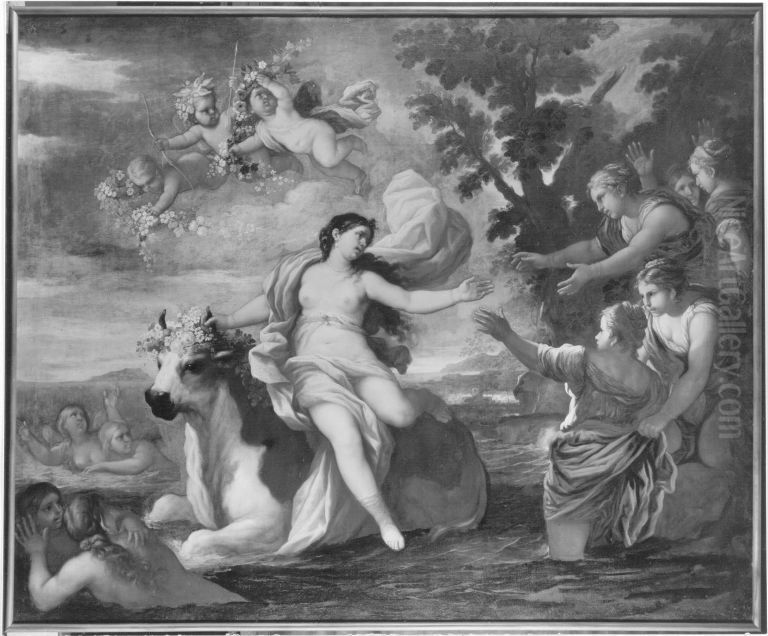 Entfuhrung der Europa Oil Painting by Luca Giordano