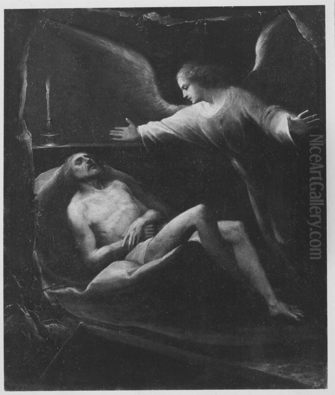 Leichnam Christi Oil Painting by Giacomo Cavedone