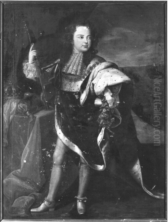 Knabenbildnis des Ludwig XV. als Dauphin Oil Painting by Paul Mignard