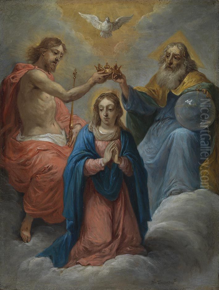 Kronung Mariens Oil Painting by David Teniers the Younger