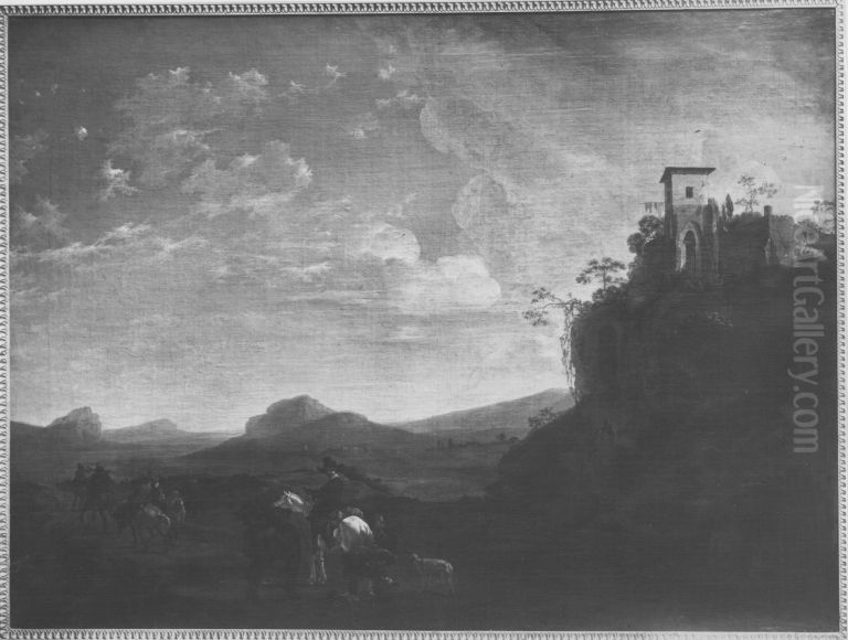 Italienische Landschaft Oil Painting by Jan Asselijn