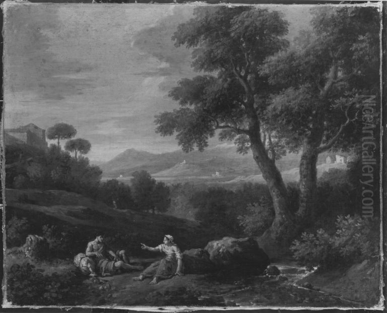 Italienische Landschaft Oil Painting by Jan Frans van Bloemen