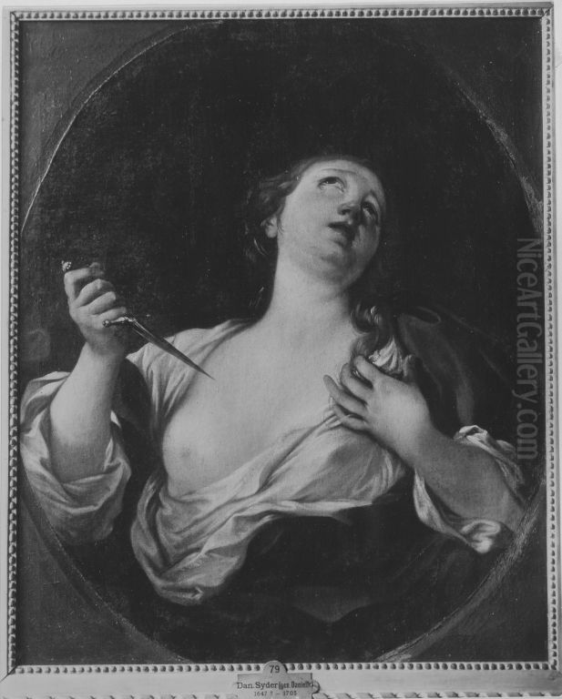 Selbstmord der Lucretia Oil Painting by Daniel Seiter