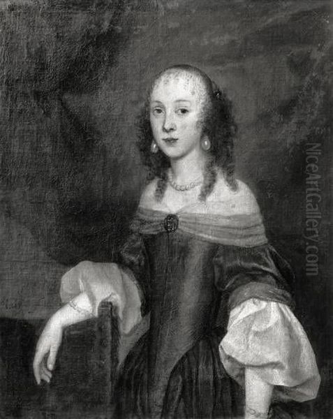 Unbekannte Dame Oil Painting by Johann Ulrich Mayr