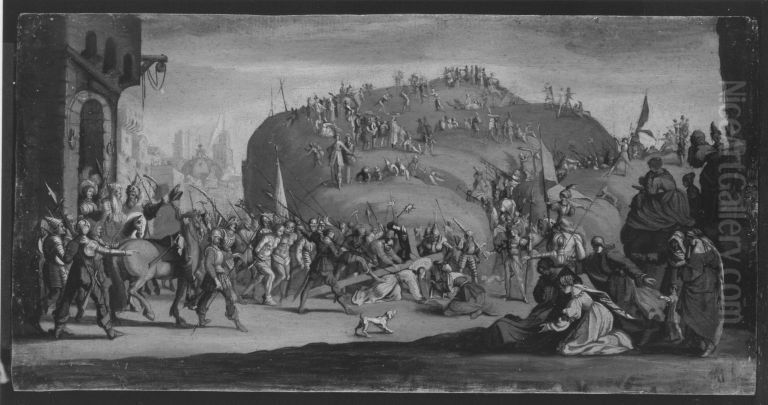 Der Weg nach Golgatha Oil Painting by Jacques Callot