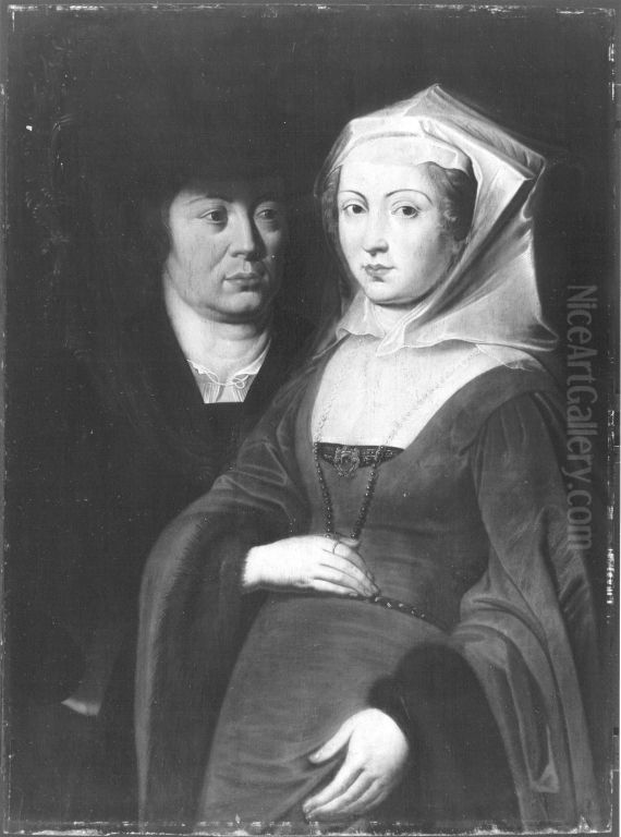 Ansegisus und die hl. Begga Oil Painting by (studio of) Rubens, Peter Paul