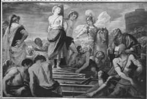 Chlorinda rettet Sofronia und Olindo vor dem Flammentod
