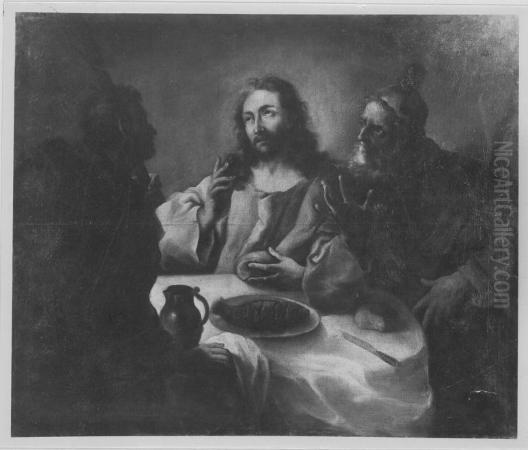 Christus in Emmaus Oil Painting by Francesco Trevisani