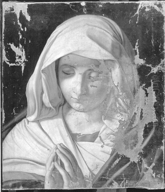 Virgin Mary praying Oil Painting by Giovanni Battista Salvi da Sassoferrato