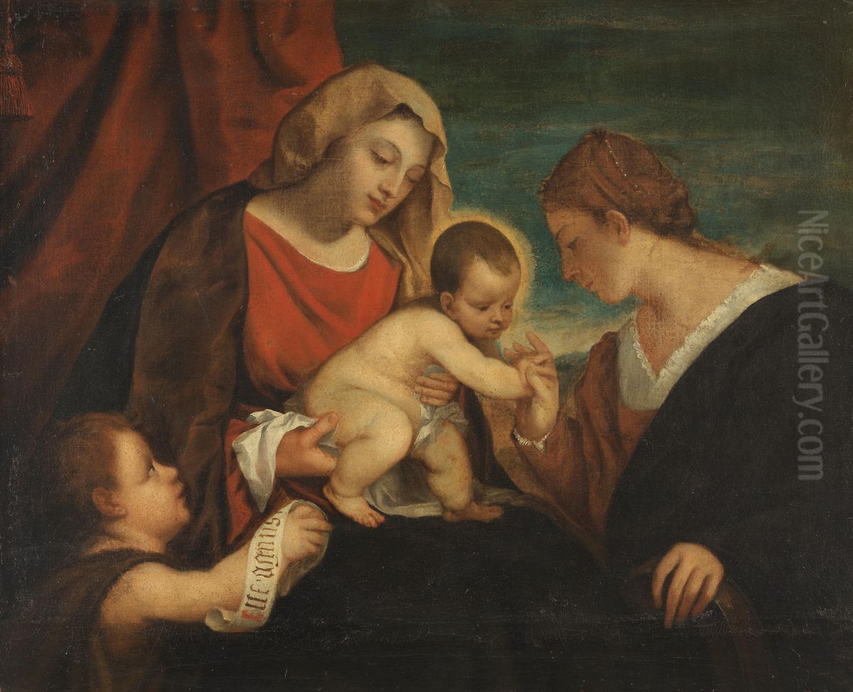 Die Verlobung der hl. Katharina Oil Painting by Titian