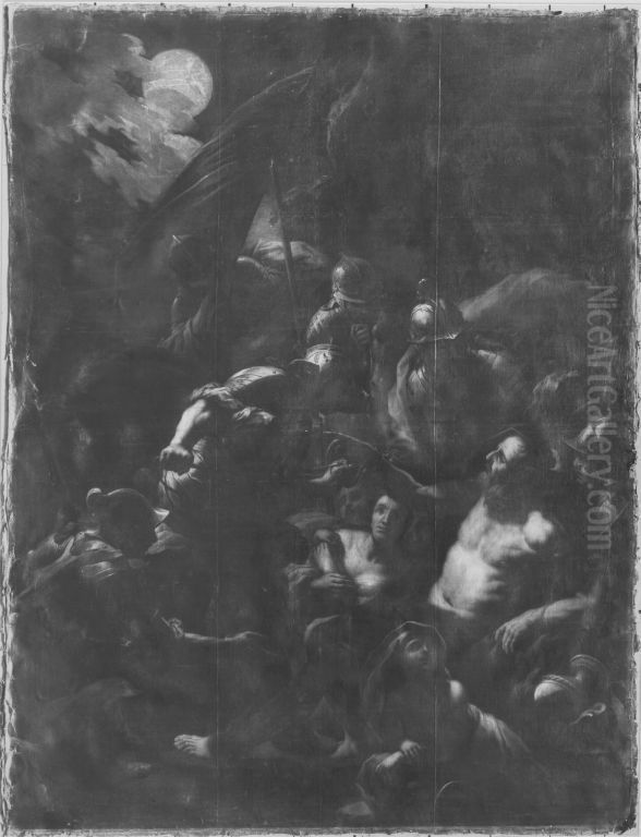 Arrest of Simson Oil Painting by Antonio Zanchi