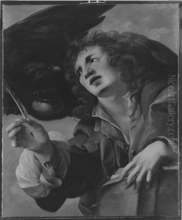 Evangelist Johannes Oil Painting by Domenico Maria Canuti