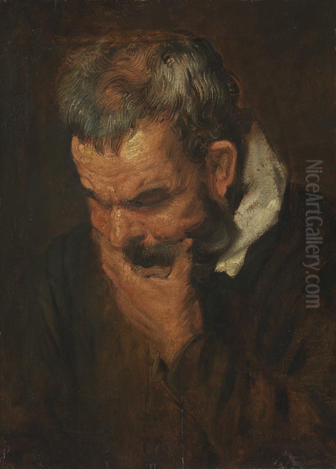 Studienkopf Oil Painting by Sir Anthony Van Dyck